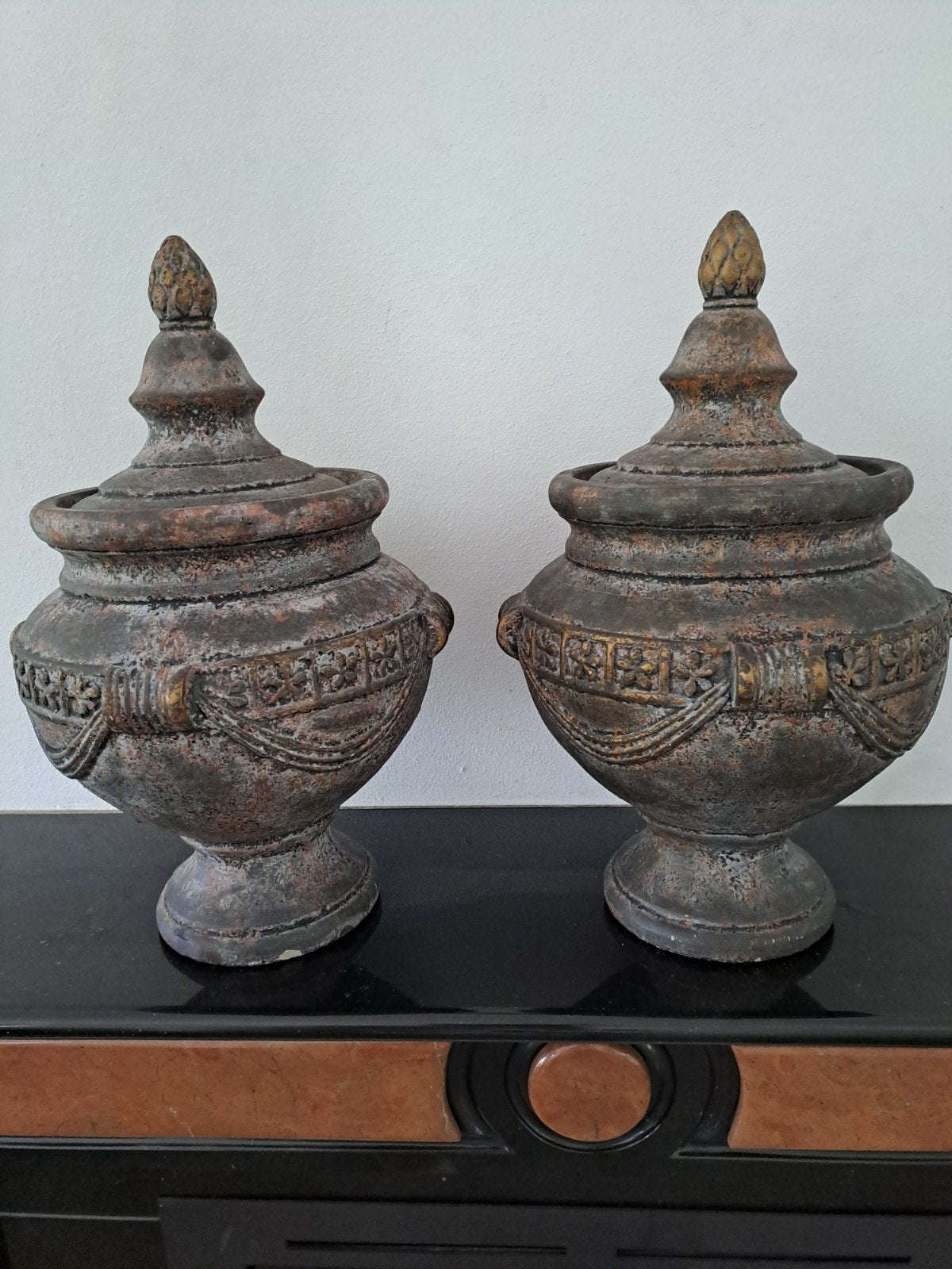 Decoratieve urnen set - Antieke look, Ophalen