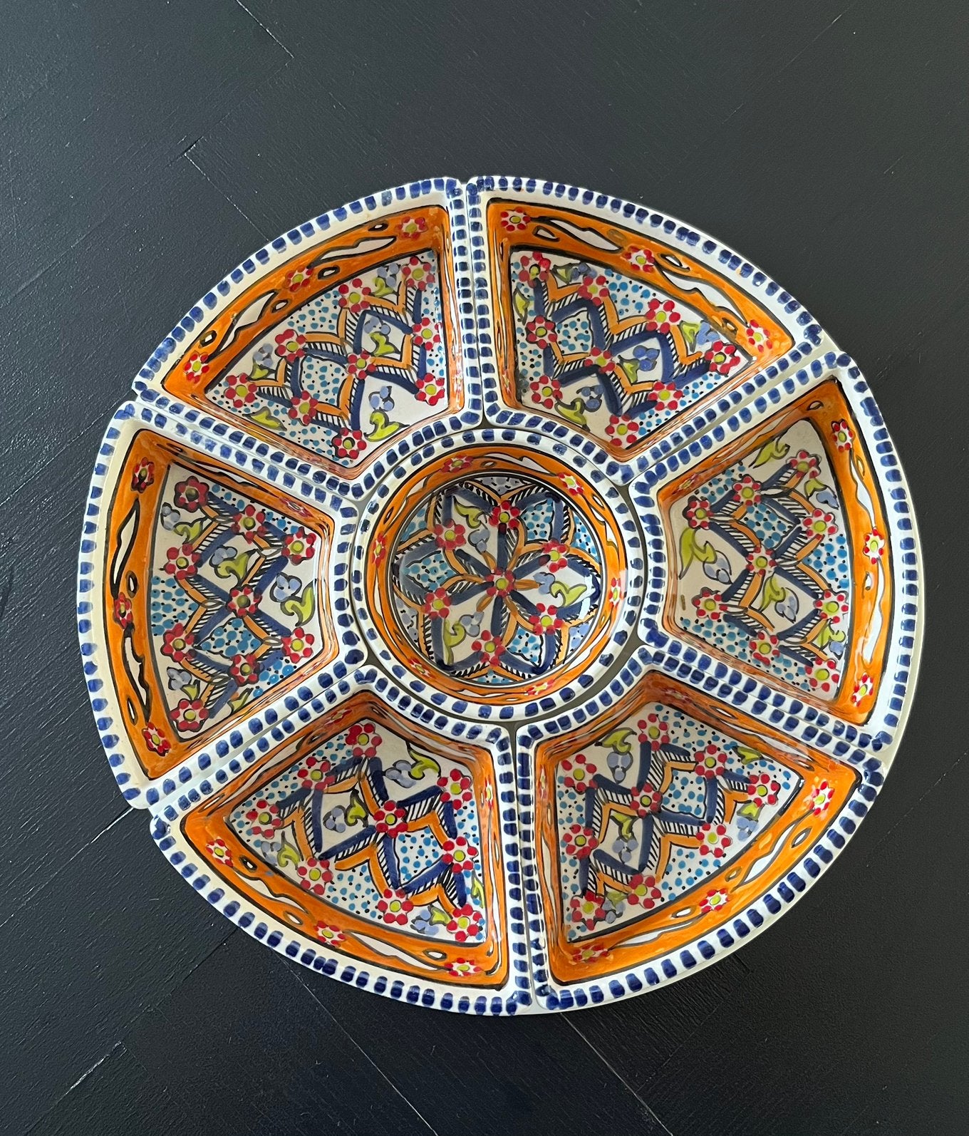 Intermezzo tapas set schaal met losse schaaltjes, Huis en Inrichting, Ophalen of Verzenden, Gebruikt, Overige stijlen, Schaal of Schalen