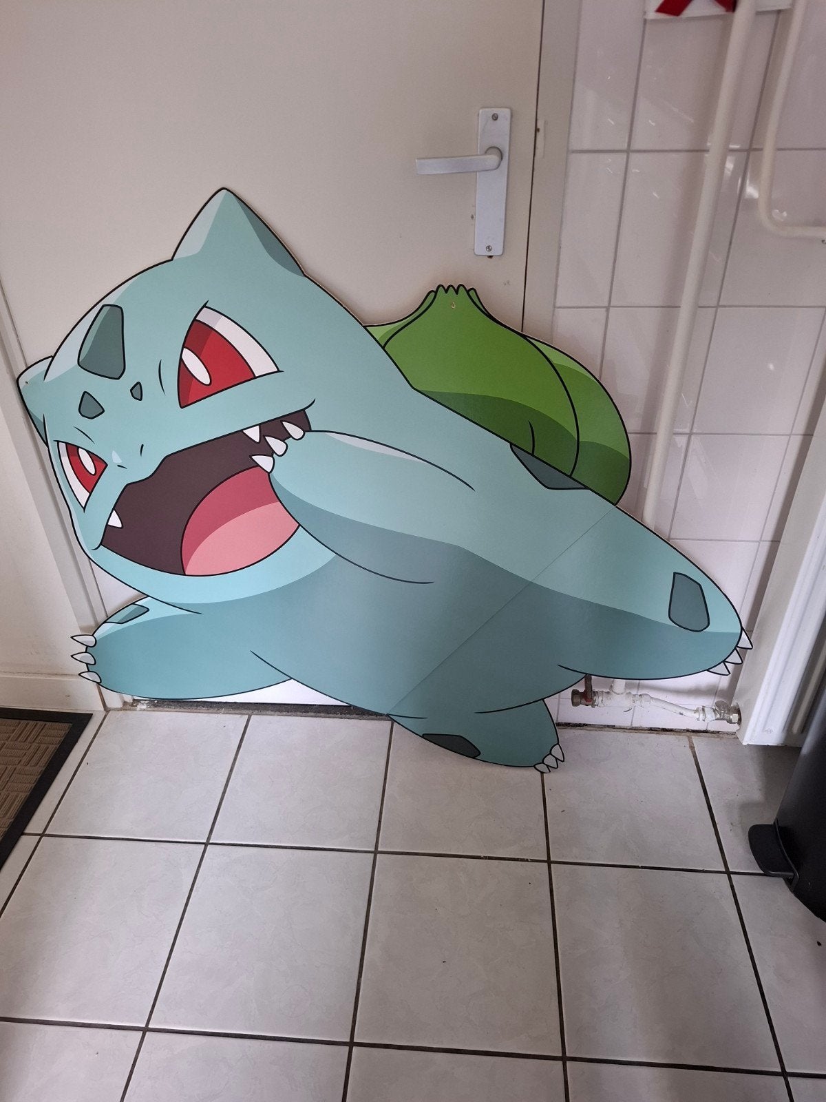 Grote Bulbasaur Pokémon Decoratie - 116x104 cm, Verzamelen, Speelgoed, Ophalen, Gebruikt