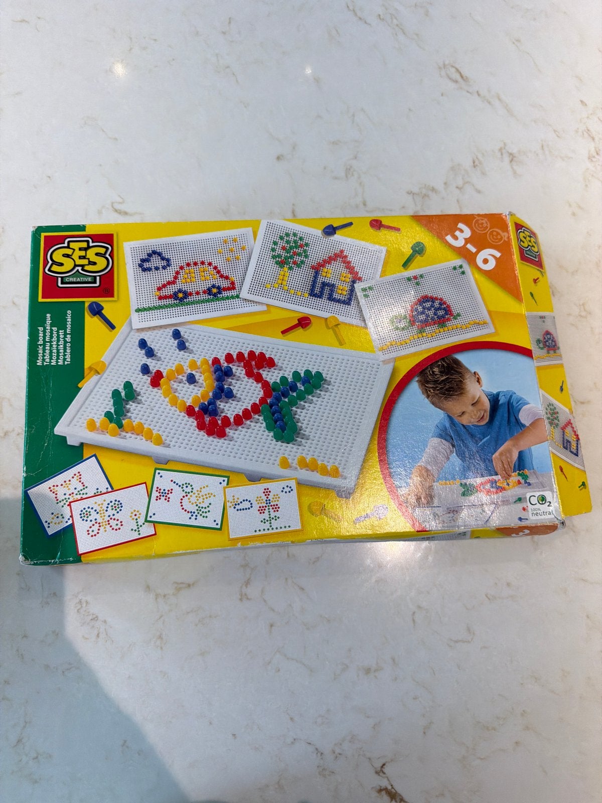 Creative Mozaïek bord 3-6 jaar, Ophalen of Verzenden, Gebruikt, Knutselen
