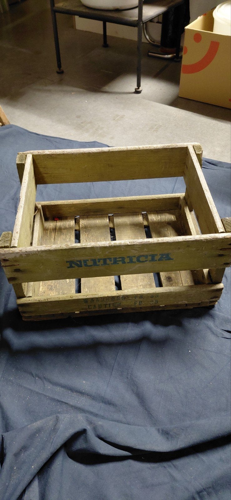 Vintage Nutricia Houten Krat - Decoratief en Praktisch, Ophalen of Verzenden