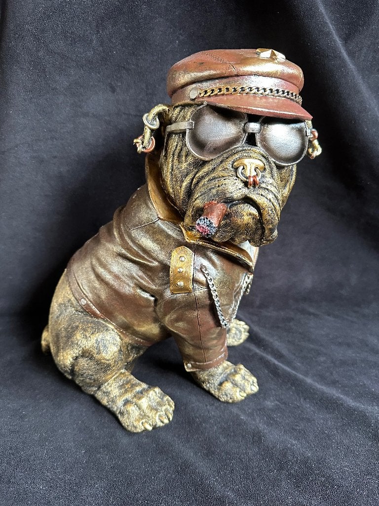 Bulldog, Ophalen of Verzenden, Handgemaakt, Composieten, Beeld