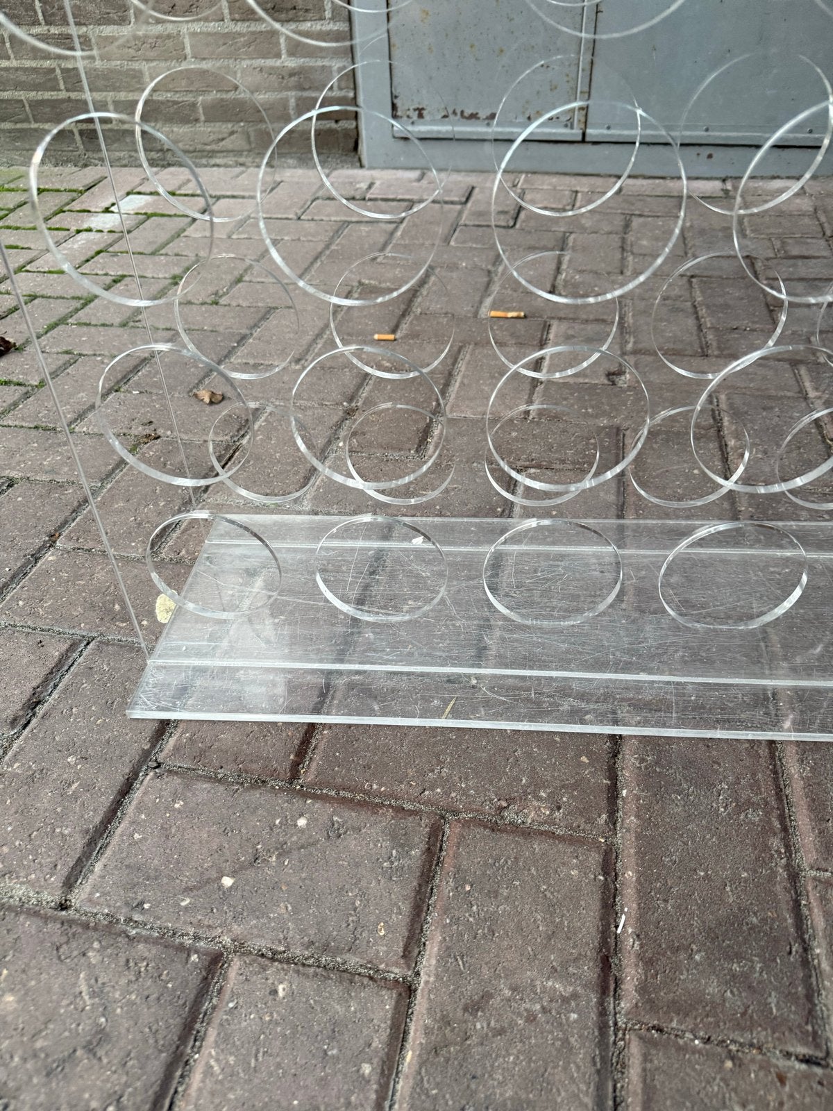 Wijnrek van plexiglas - Modern en ruimtebesparend, Ophalen, 50 – 75, Kunststof, Gebruikt