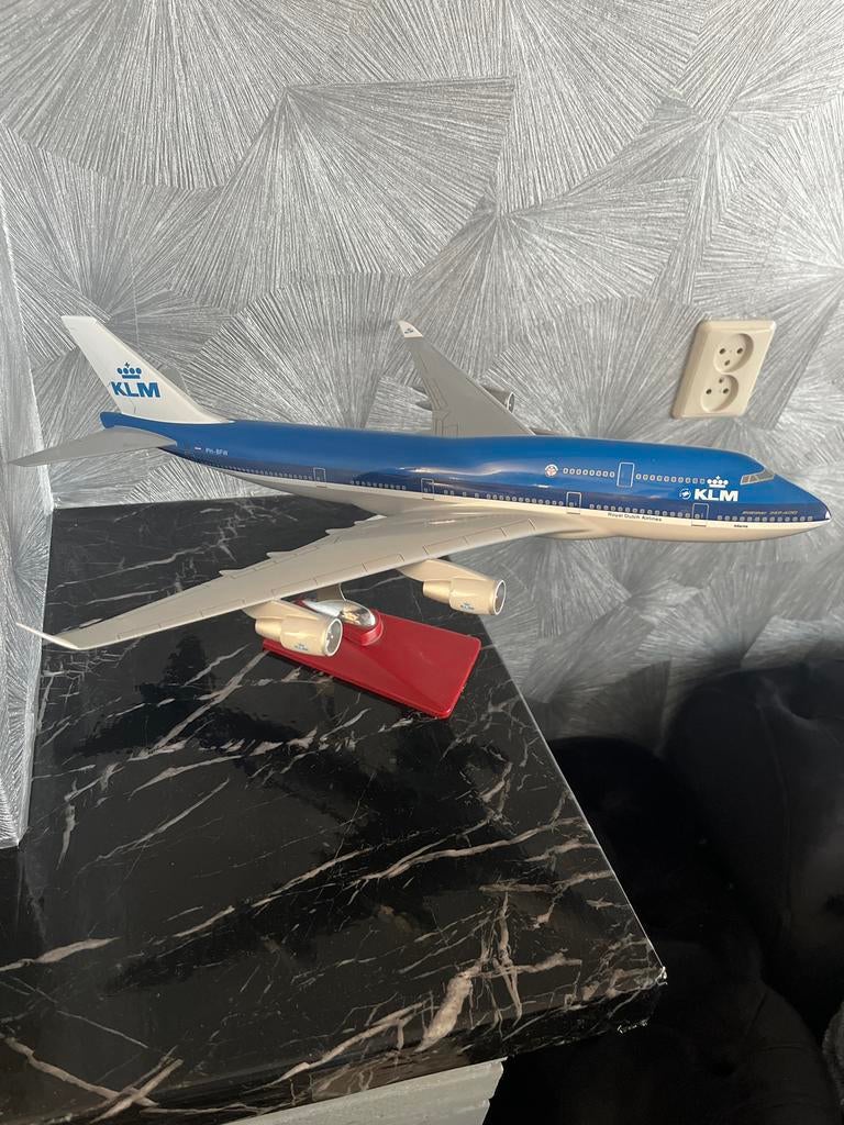 Boeing 747 KLM SkyTeam Schaalmodel 1:150, Verzamelen, Luchtvaart en Vliegtuigspotten, Ophalen, Zo goed als nieuw, Schaalmodel
