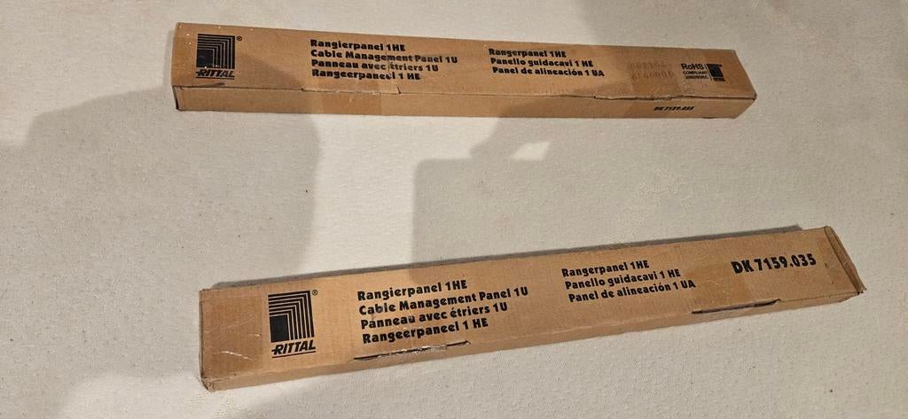 2 stuks rittal rangeerpaneel nieuw in doos, Ophalen of Verzenden