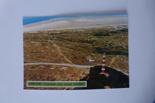 AMELAND vuurtoren strand Noordzee duinen, Ophalen, 1960 tot 1980, Ongelopen, Waddeneilanden