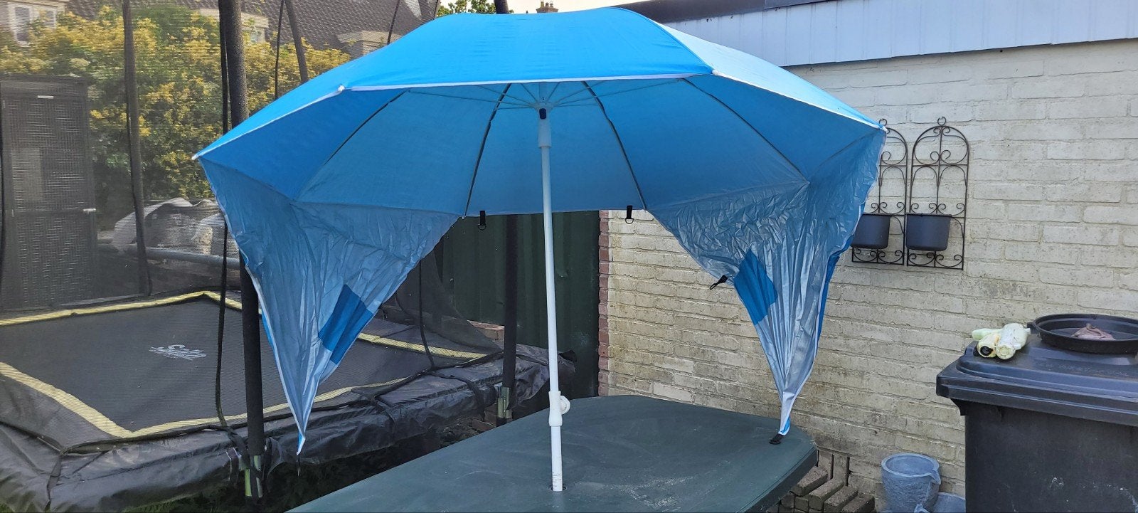 Parasol 2x, Ophalen of Verzenden, Zo goed als nieuw