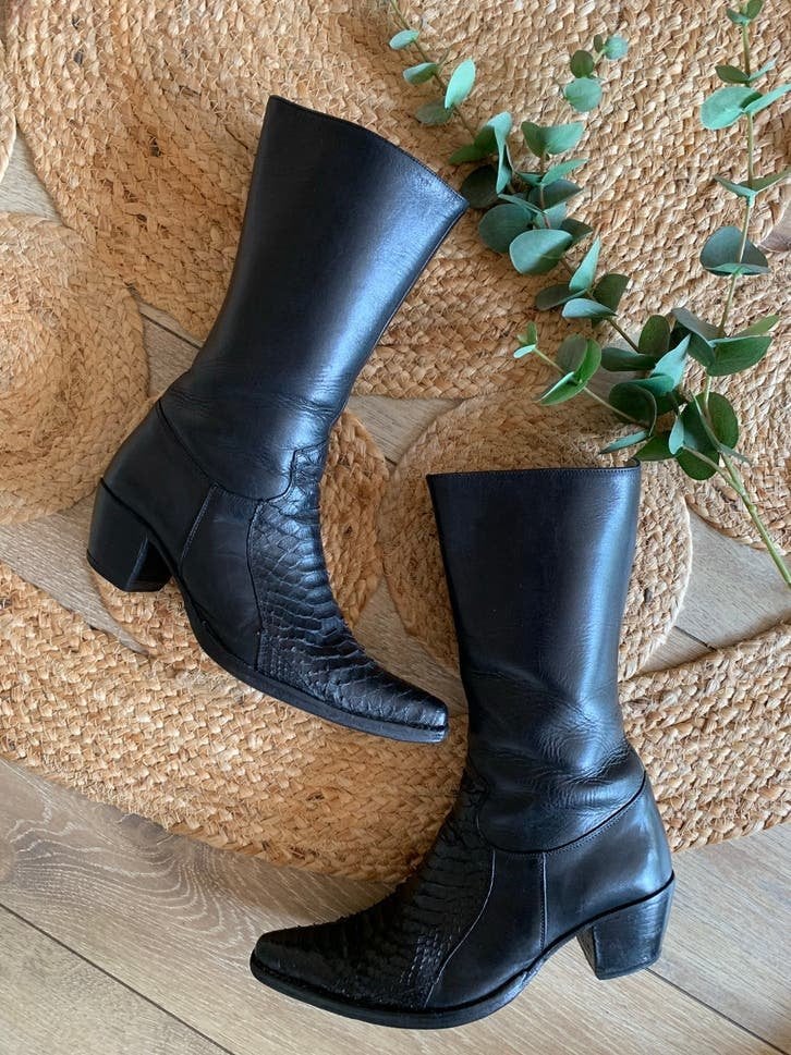 Sendra cowboylaarzen met rits 37 western boot laarzen, Hoge laarzen, -, Zwart, -