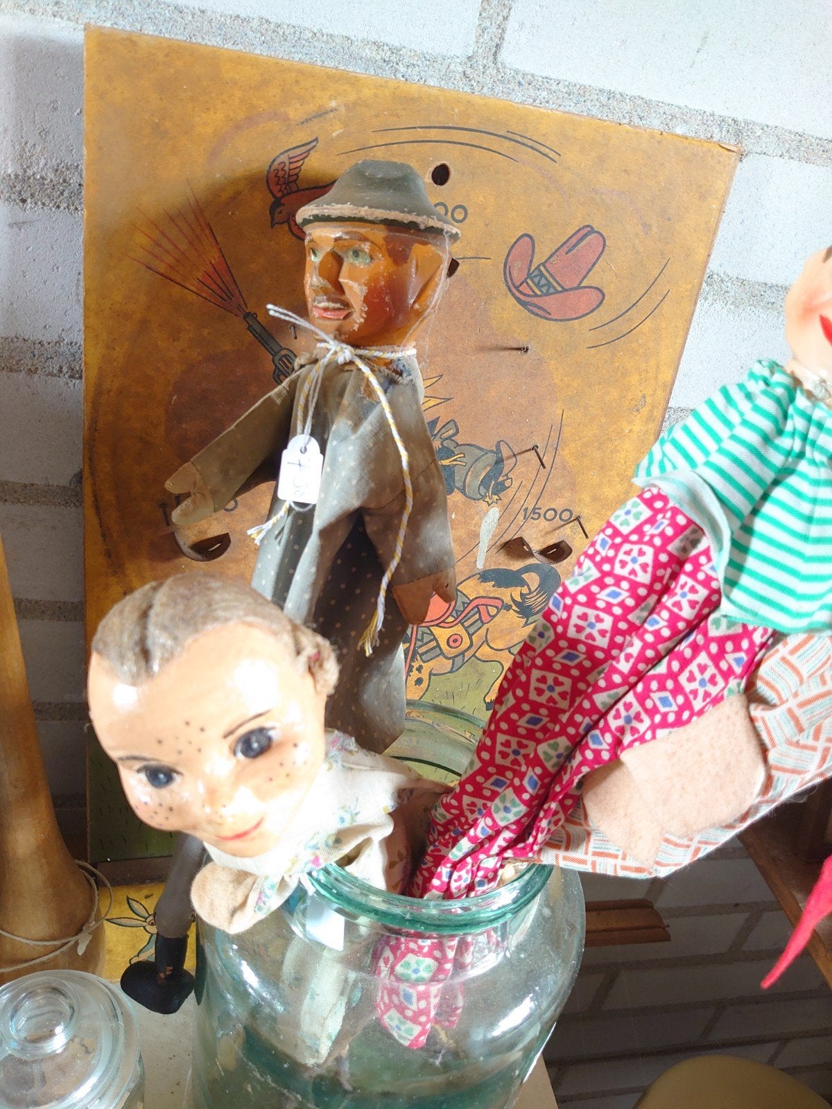 oude poppenkast poppen, Antiek en Kunst, Antiek | Speelgoed, Ophalen