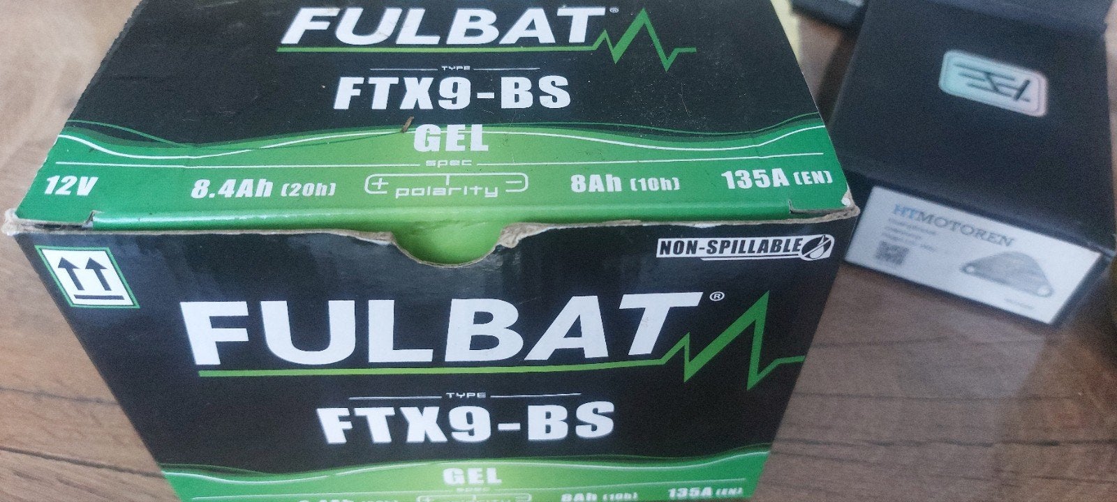 fulbat ftx9-bs gel accu, Fietsen en Brommers, Ophalen of Verzenden, Zo goed als nieuw, Piaggio