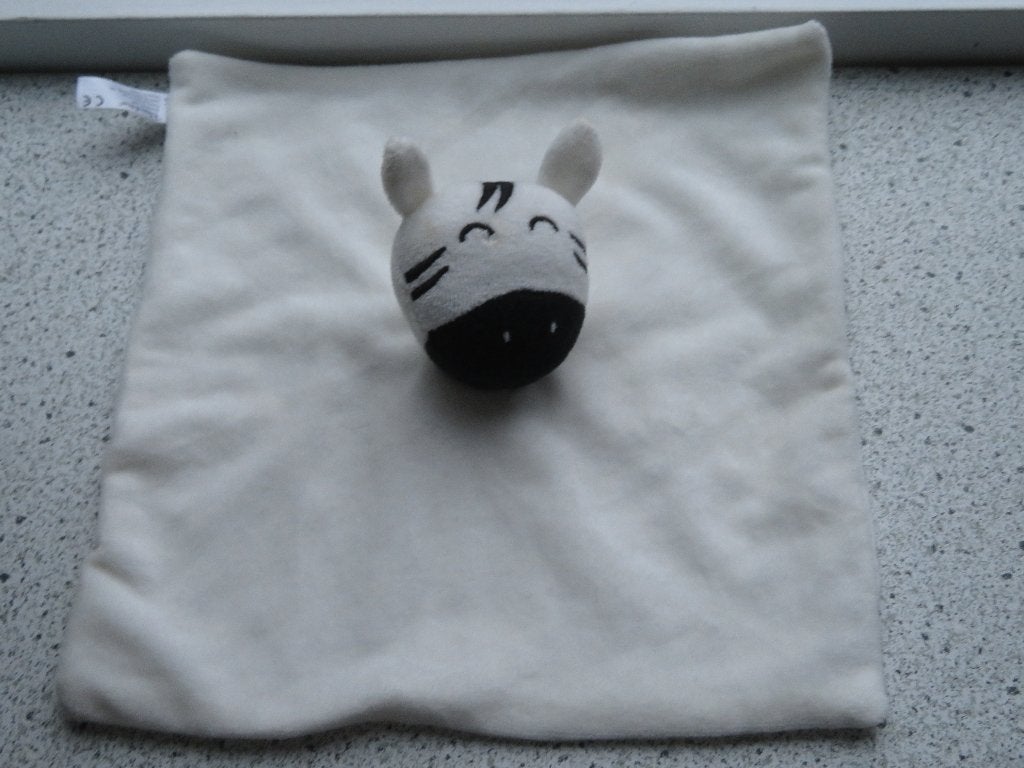 3 X Knuffeldoek zebrapaard zebra paard merk Bambino Kruidvat, Paard, Nieuw, Ophalen of Verzenden, Met label