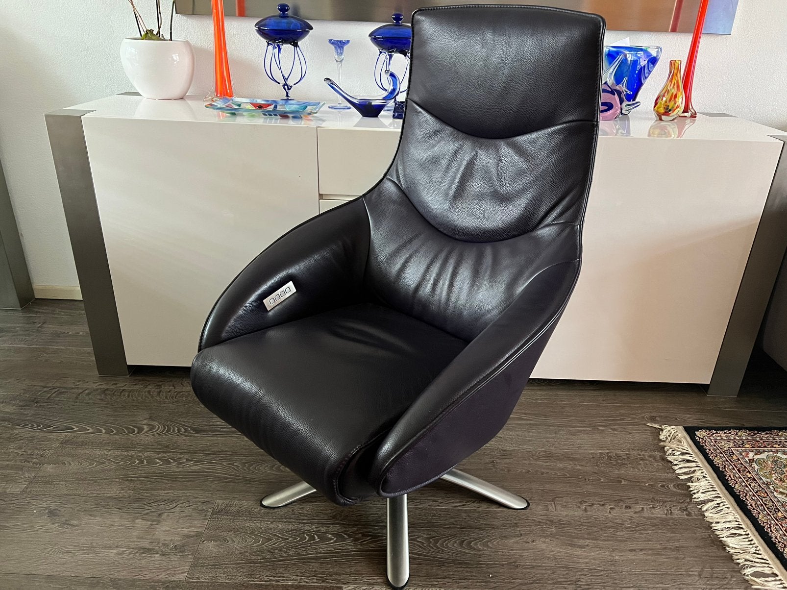 Prominent relaxfauteuil/relaxstoel op accu/relaxfauteuil, Huis en Inrichting, Ophalen of Verzenden, Zo goed als nieuw, Leer, Relaxfauteuil/relaxstoel/fauteuil/relax/relax stoel