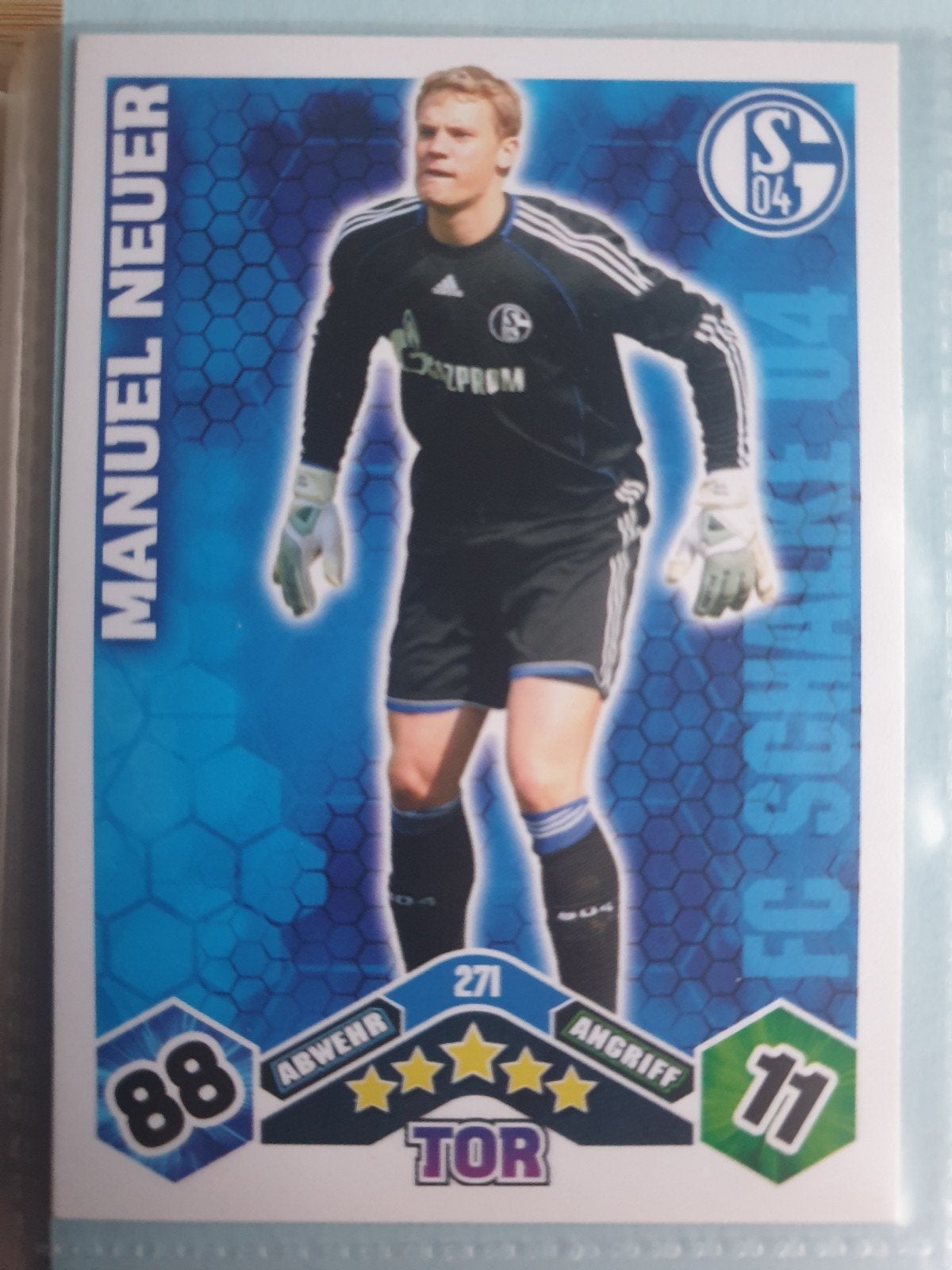 Manuel Neuer rookie card Schalke 04 Topps Panini like, Verzamelen, Ophalen, Nieuw, Buitenlandse clubs, Poster, Plaatje of Sticker