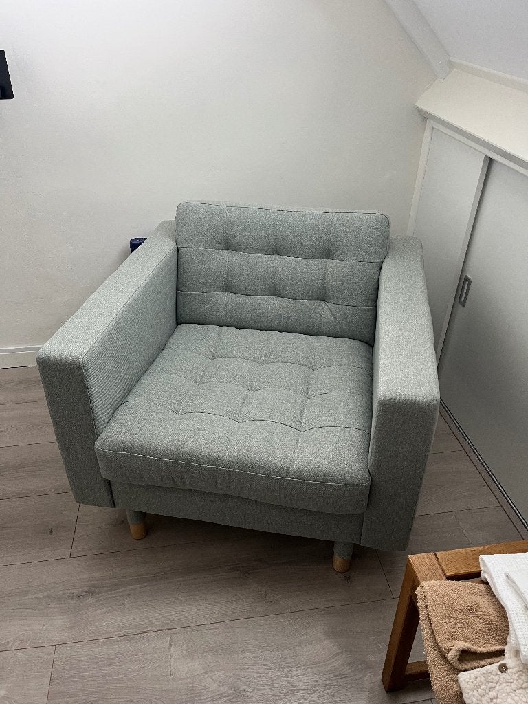 IKEA Fauteuil (LANDSKRONA), Ophalen, Zo goed als nieuw, 75 tot 100 cm, 75 tot 100 cm