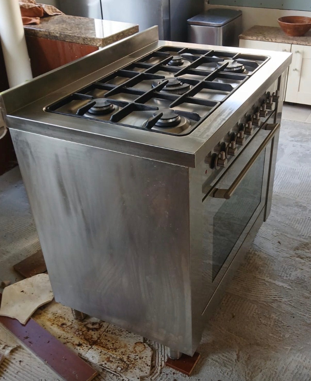 Bosch Solitair Gasfornuis met Oven - Werkt uitstekend!, Ophalen, Gebruikt, 60 cm of meer, 4 kookzones