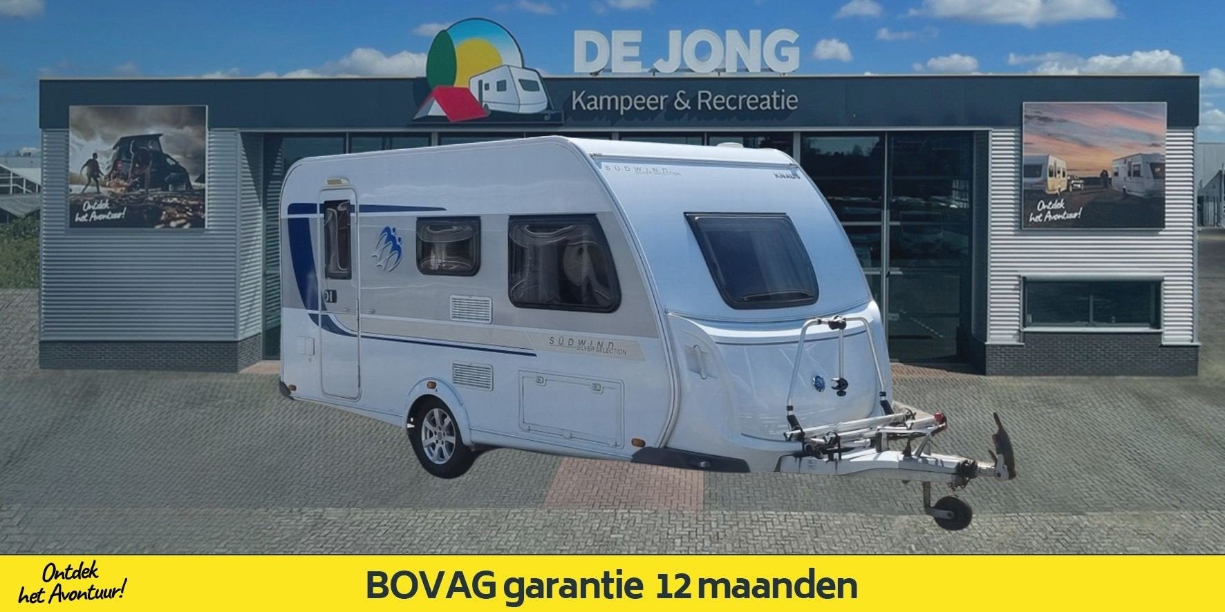 Knaus Sudwind 420 QD Silver Sel. (bj 2017), Bedrijf, Tot en met 3, 6 tot 7 meter, Omvormer of Lader