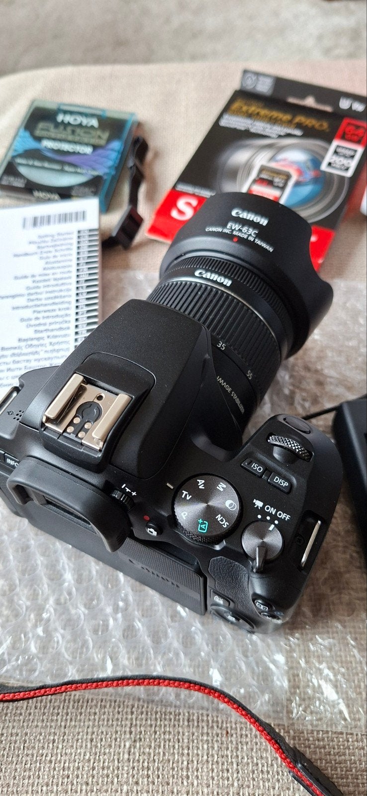 Canon EOS 250D spiegelreflexcamera met 18-55mm ef-s is stm, Spiegelreflex, Ophalen of Verzenden, Zo goed als nieuw, 4 t/m 7 keer