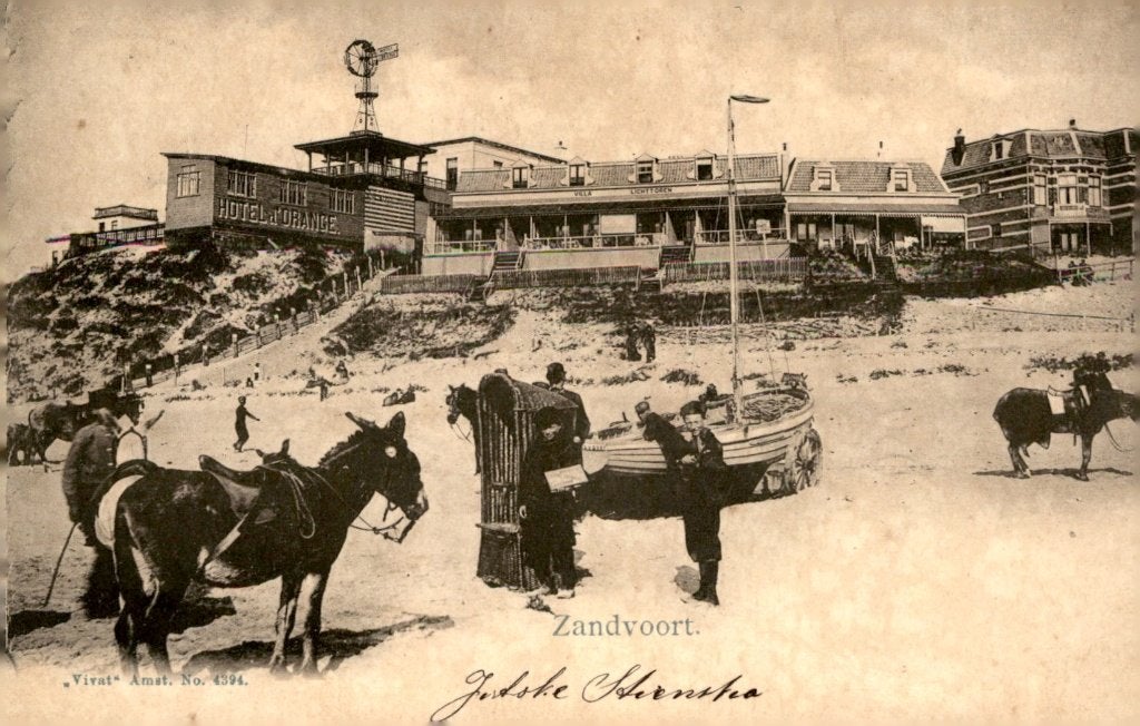 Zandvoort Vivat no 4394 # 442, Verzenden, Voor 1920, Gelopen, Noord-Holland
