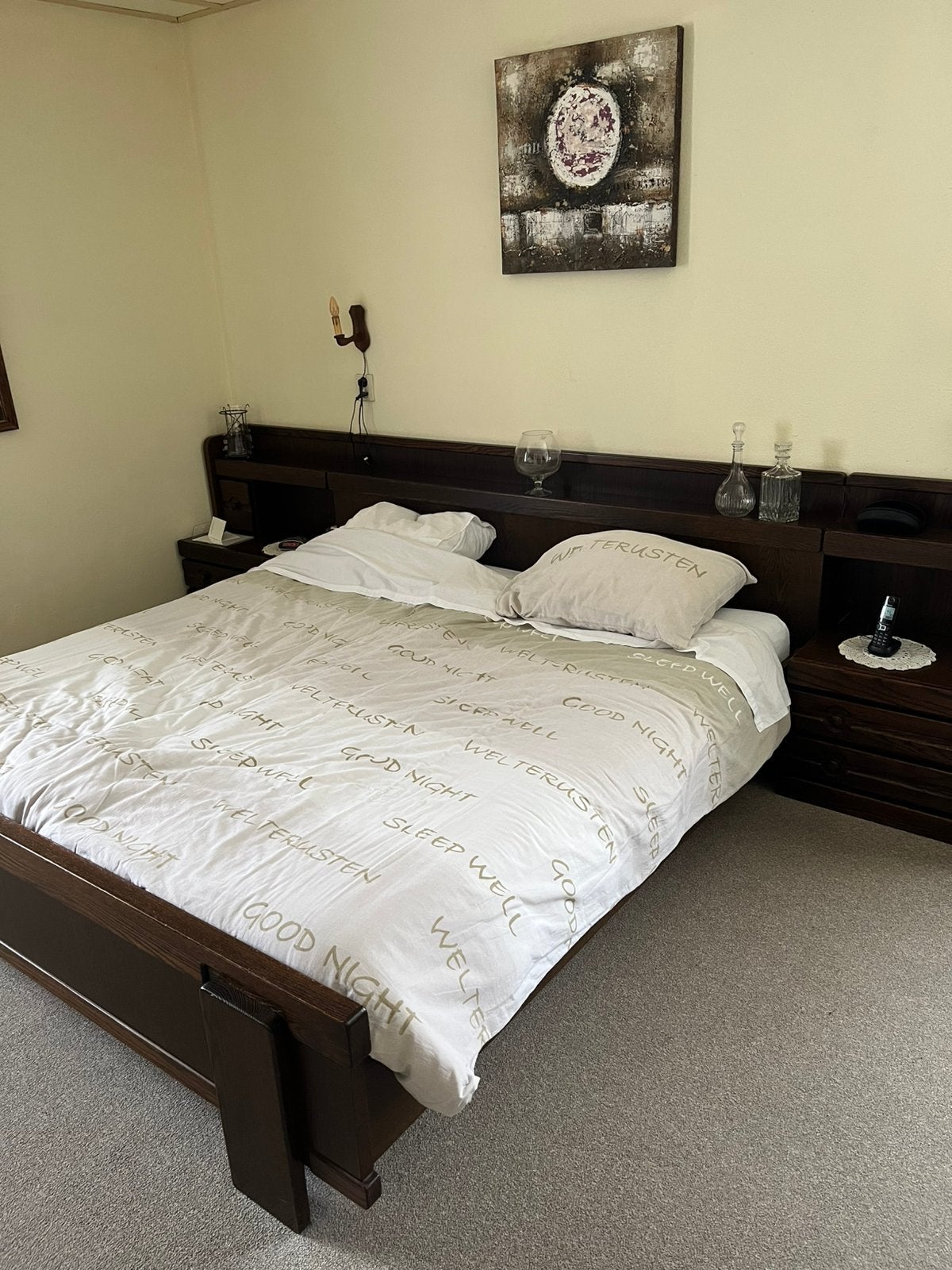 Slaapkamer incl kaptafel en nachtkastjes., Ophalen, Tweepersoons