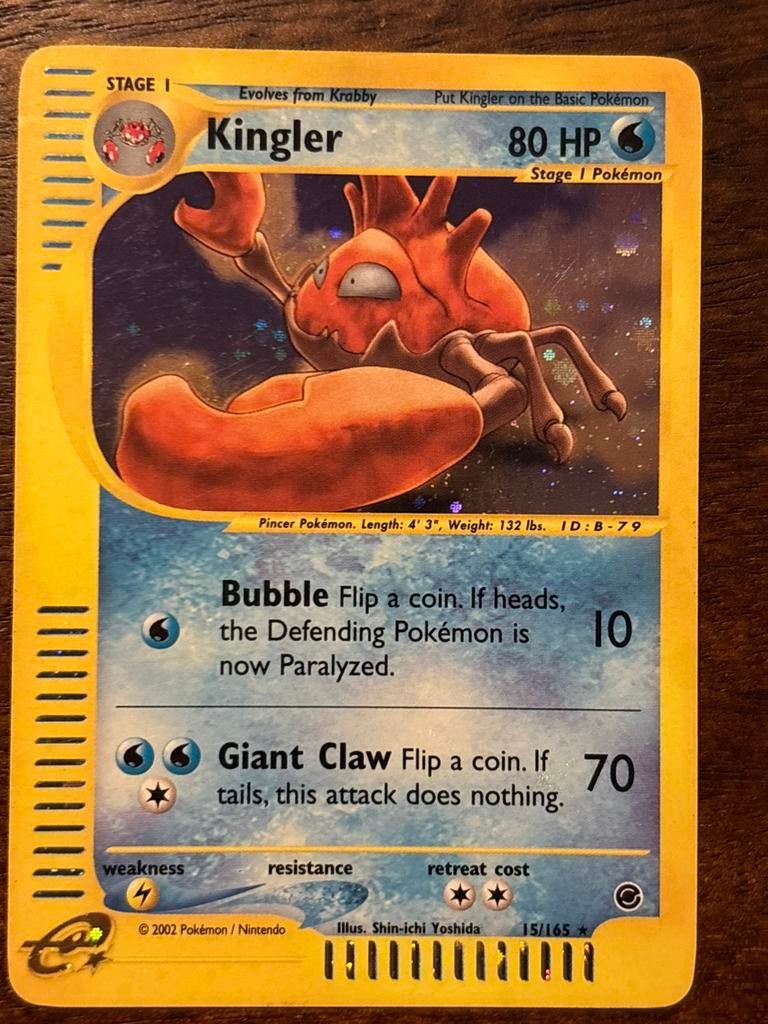 Kingler holo expedition base set, Ophalen of Verzenden, Zo goed als nieuw