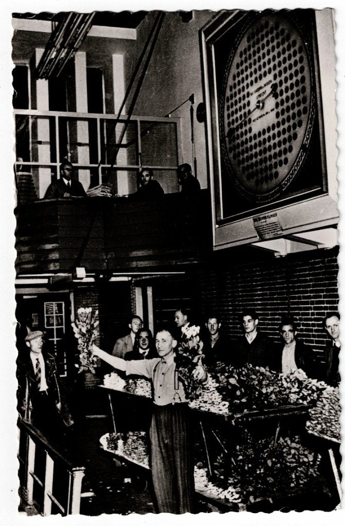 Aalsmeer 1962. De electrische Bloemenveiling., Ophalen of Verzenden, 1960 tot 1980, Gelopen, Noord-Holland