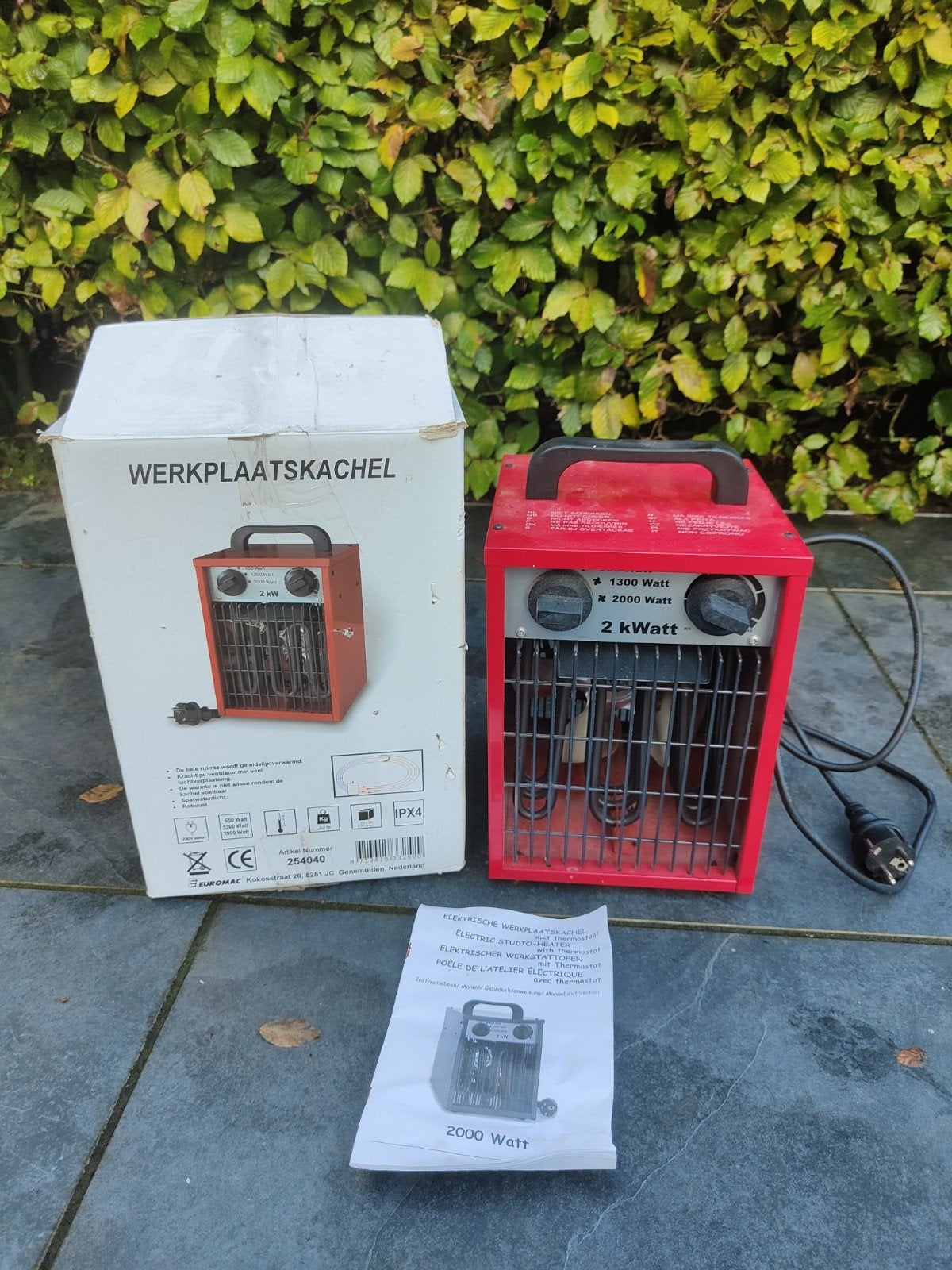 Werkplaats kachel 650-2000 Watt, Ophalen of Verzenden, Minder dan 60 cm, Kachel, 30 tot 80 cm
