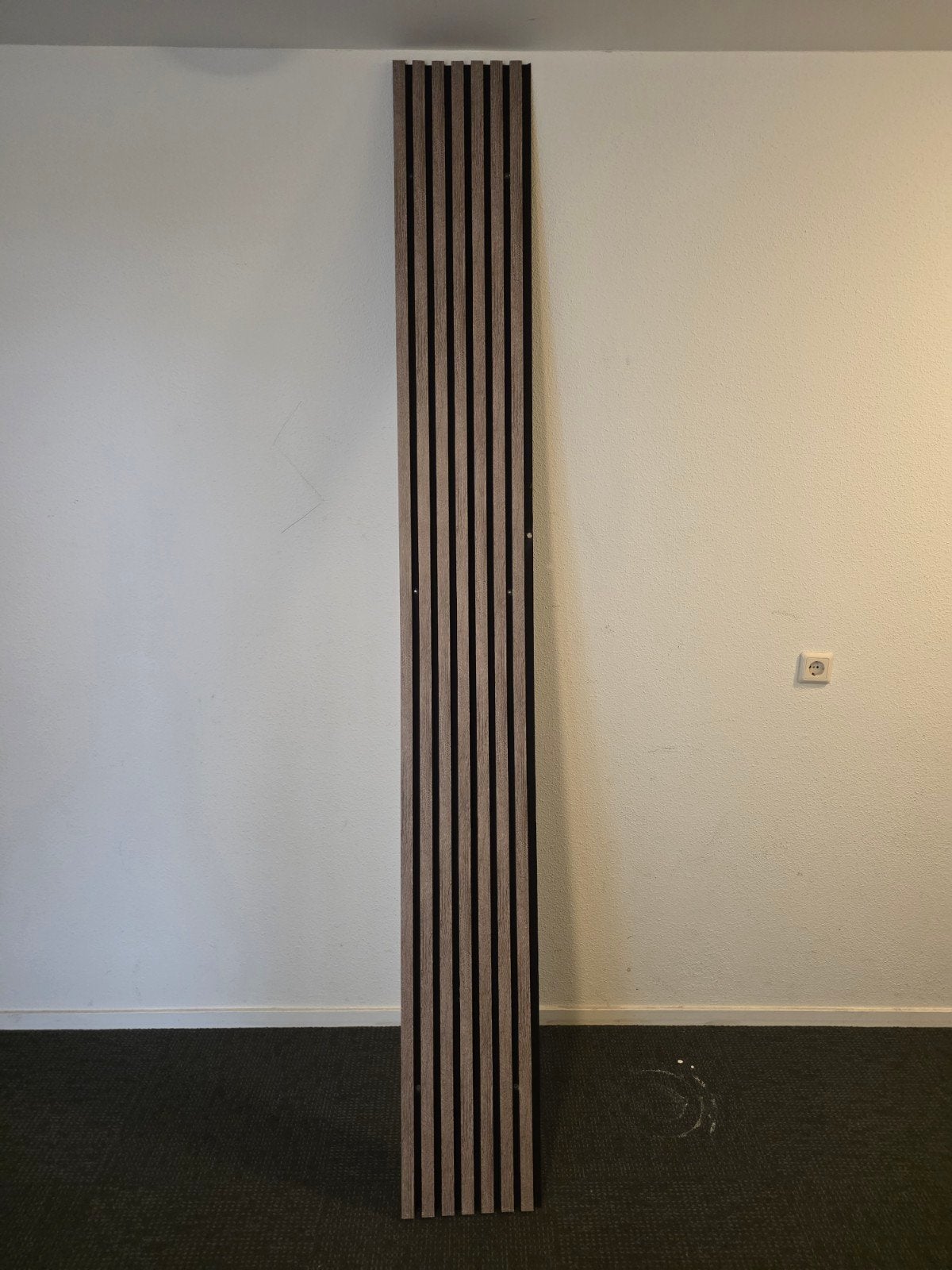 Akoestische wandpanelen - Hout en vilt, Huis en Inrichting, Hout, Zo goed als nieuw, Bruin, Modern