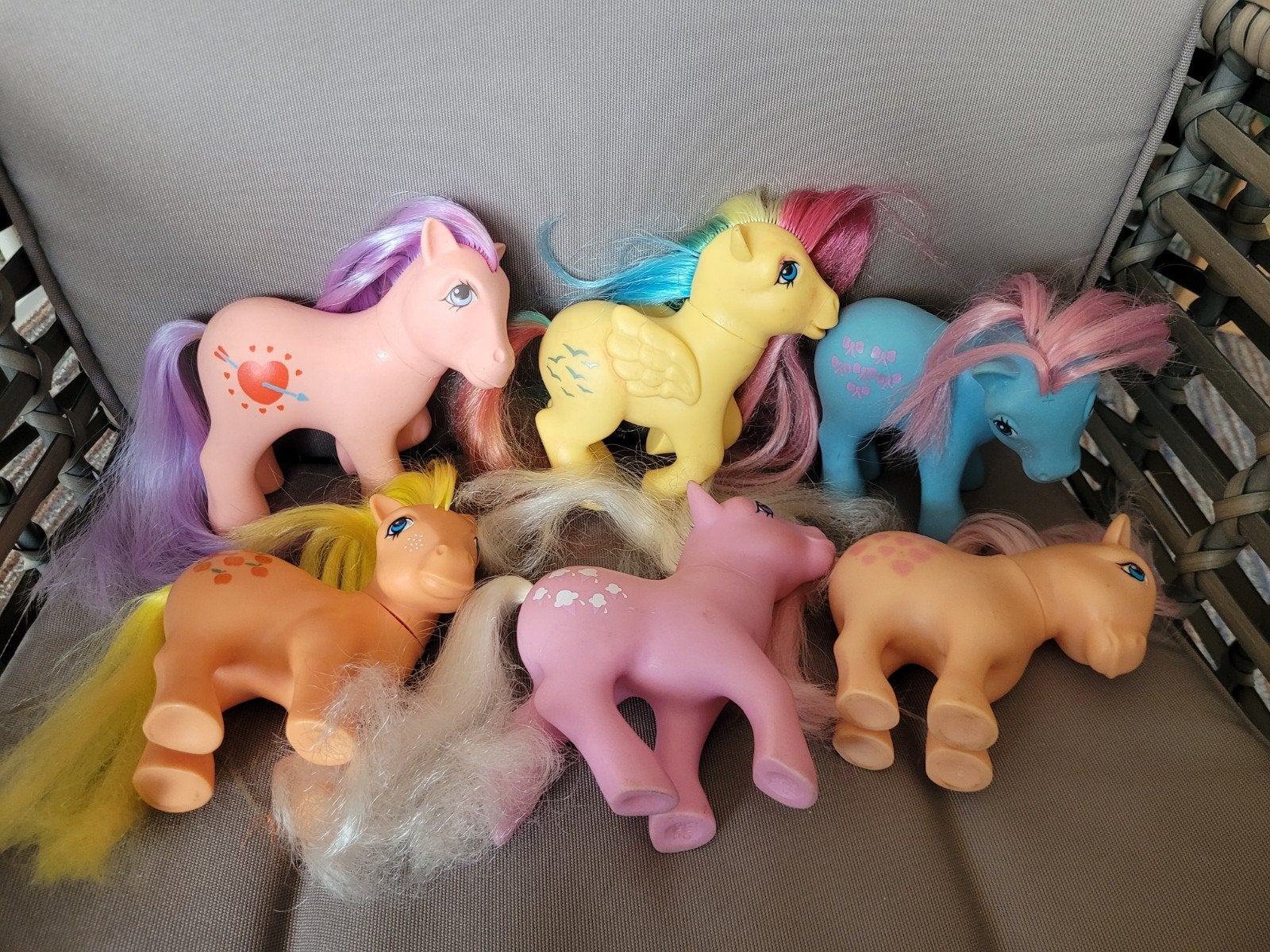 Vintage My Little Pony - 6 stuks jaren '80 Hasbro, Kinderen en Baby's, Speelgoed | My Little Pony, Ophalen of Verzenden, Gebruikt