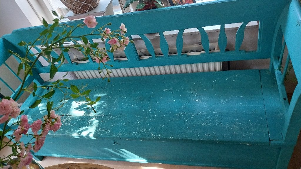 Mooie houten klepbank, Ophalen, Gebruikt, Minder dan 75 cm, 150 tot 200 cm