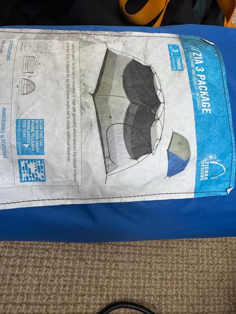 Sierra Designs Zia 3 Package - 3-persoons tent, Ophalen, Gebruikt, Tot en met 3