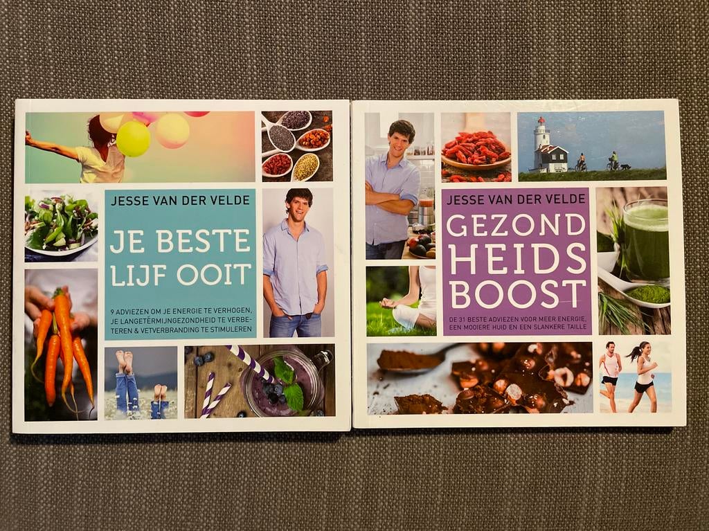 Je Beste Lichaam Ooit & Gezondheidsboost - Jesse van der Vel, Boeken, Gezondheid, Dieet en Voeding, Ophalen of Verzenden, Zo goed als nieuw