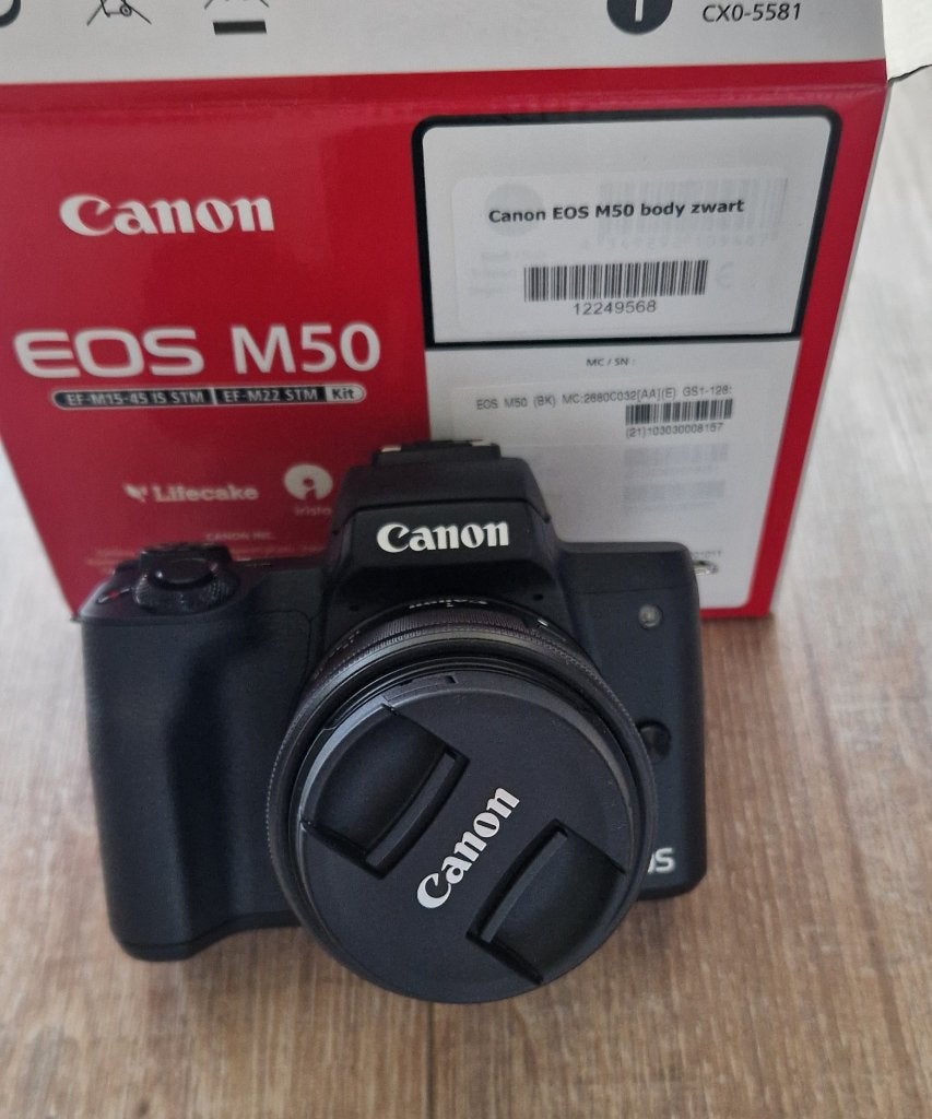 Canon m50 camera met 15-45 mm lens, Canon, Compact, Ophalen of Verzenden, Zo goed als nieuw