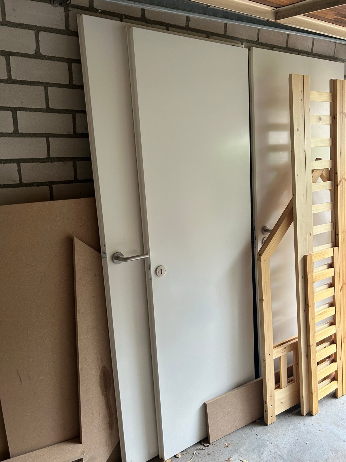 Gratis witte binnendeuren o.a. met klink en slot, Ophalen, Gebruikt, 80 tot 100 cm, Binnendeur