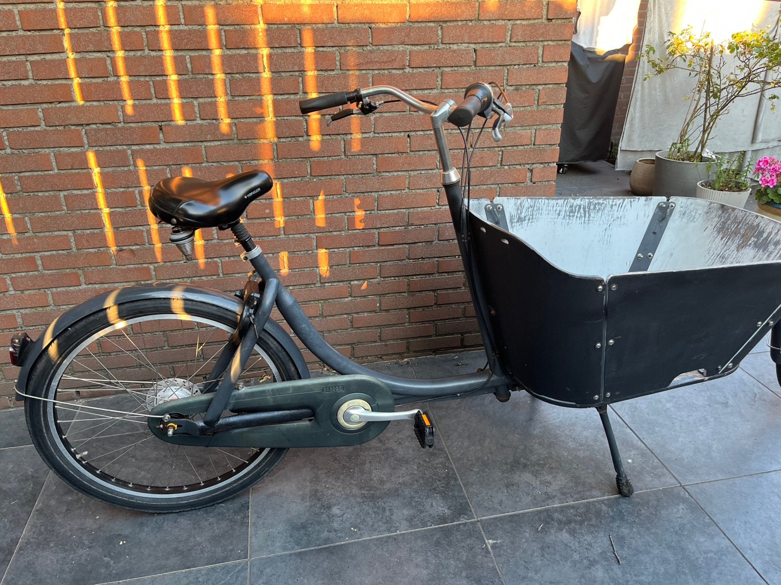 Babboe bakfiets met 7 Shimano versnellingen, Ophalen of Verzenden, Zo goed als nieuw, 4 kinderen of meer