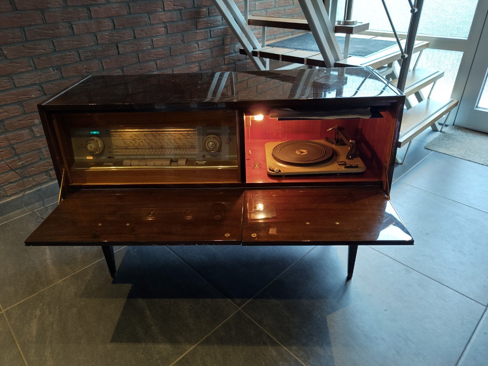 SABA Mainau 11stereo meubel begin jaren 60, Audio, Tv en Foto, Stereo-sets, Ophalen, Gebruikt, Overige merken