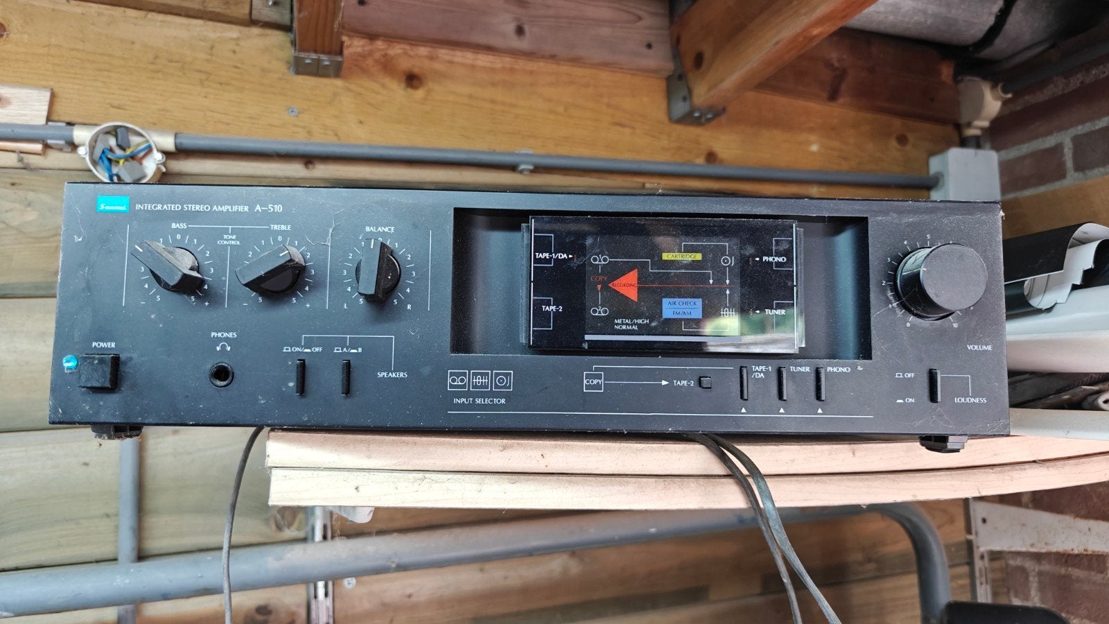Sansui A-310 Geïntegreerde Stereo Versterker, Overige merken, Gebruikt, Verzenden, Minder dan 60 watt