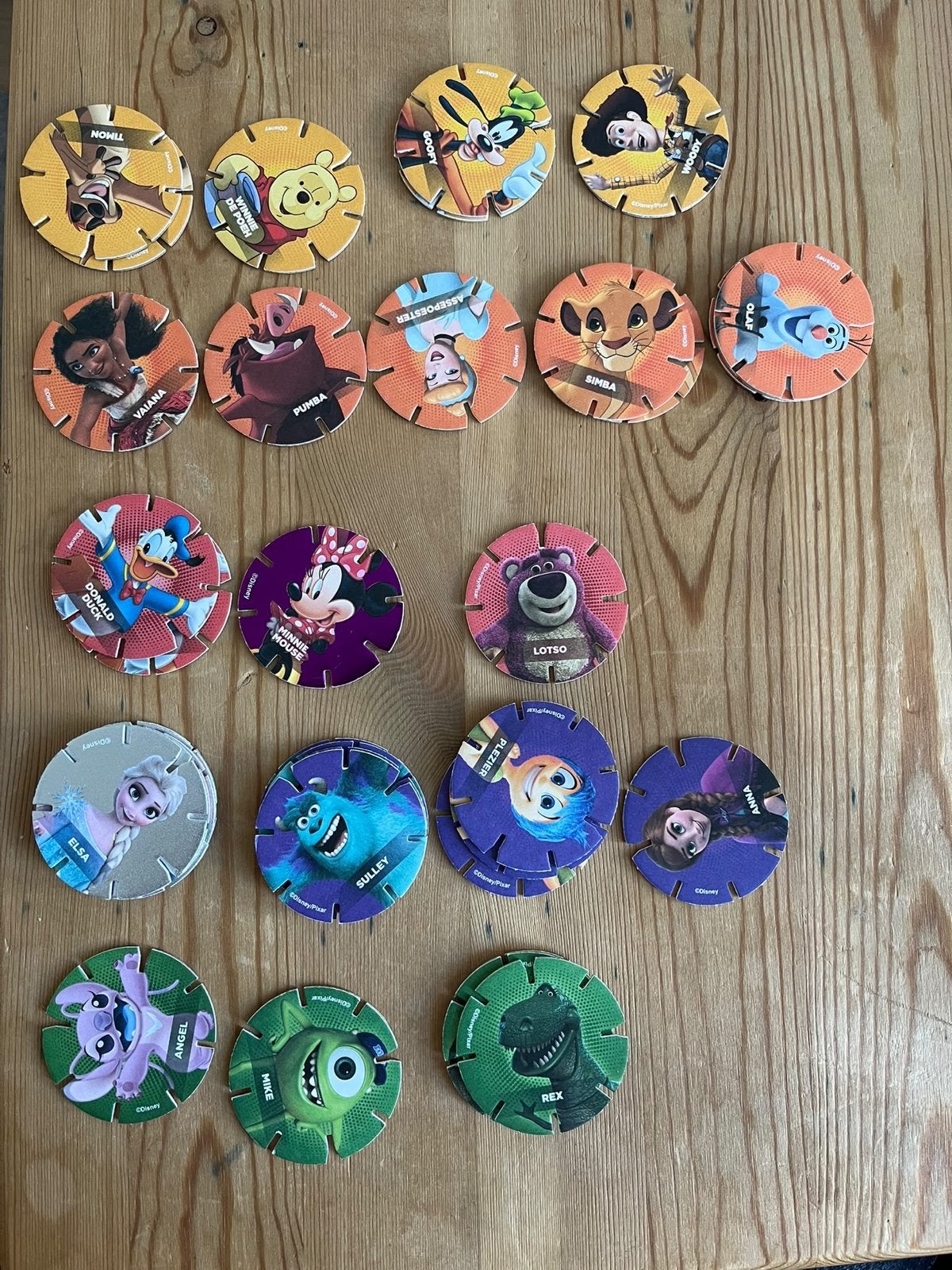 Disney diskeyz, Ophalen, Gebruikt