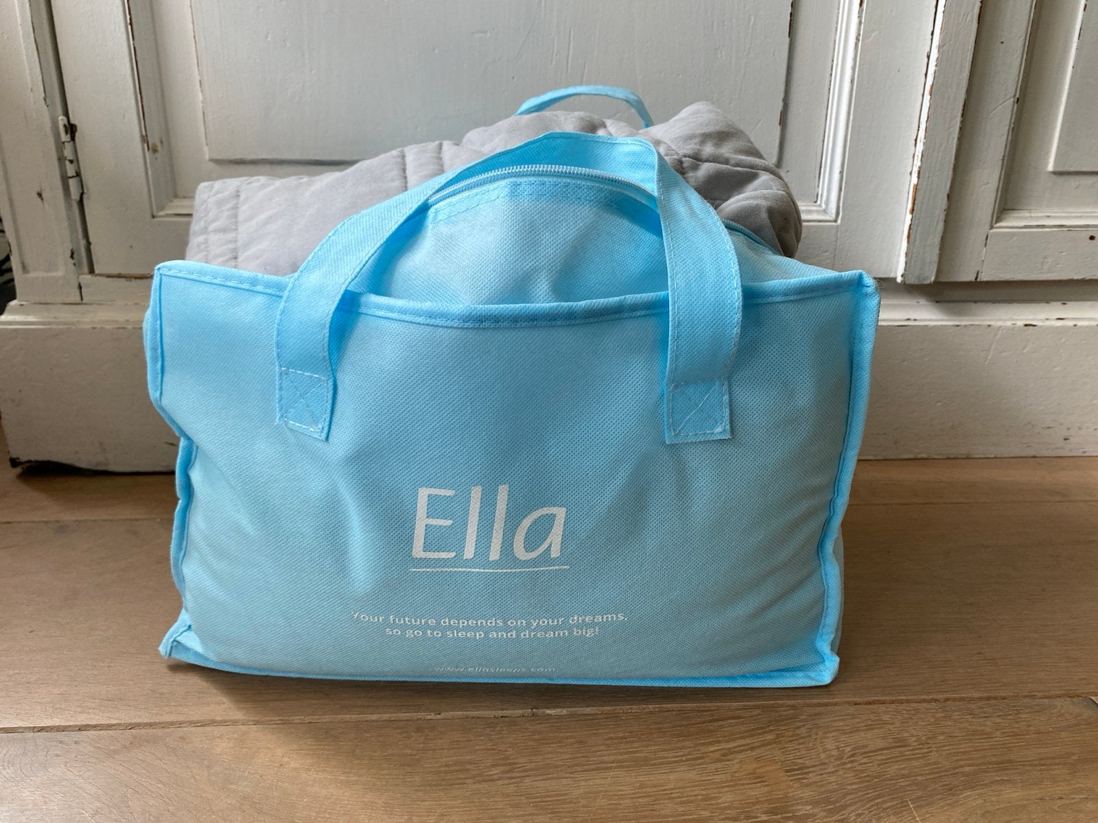 Ella Verzwaringsdeken 135x200cm, 7kg - Zo goed als nieuw, Ophalen, Zo goed als nieuw, Grijs, Deken of Dekbed