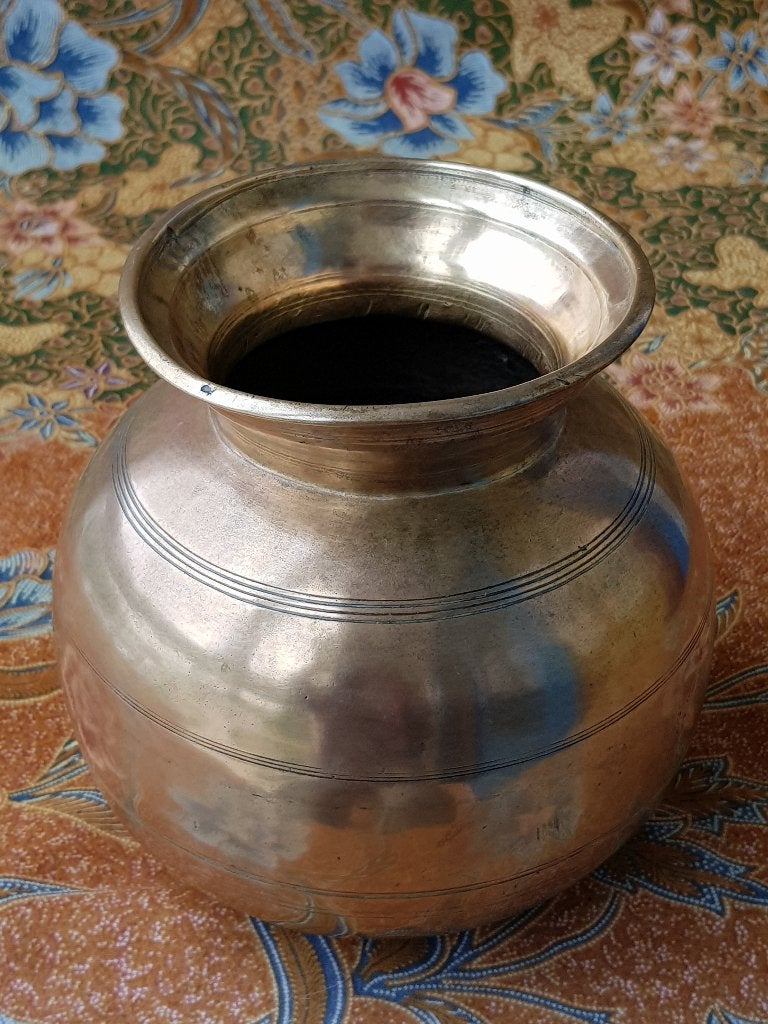 Mooie antieke Oosterse kookpot van brons 14,3 cm. 18de eeuw., Ophalen of Verzenden, Handgemaakt, Brons