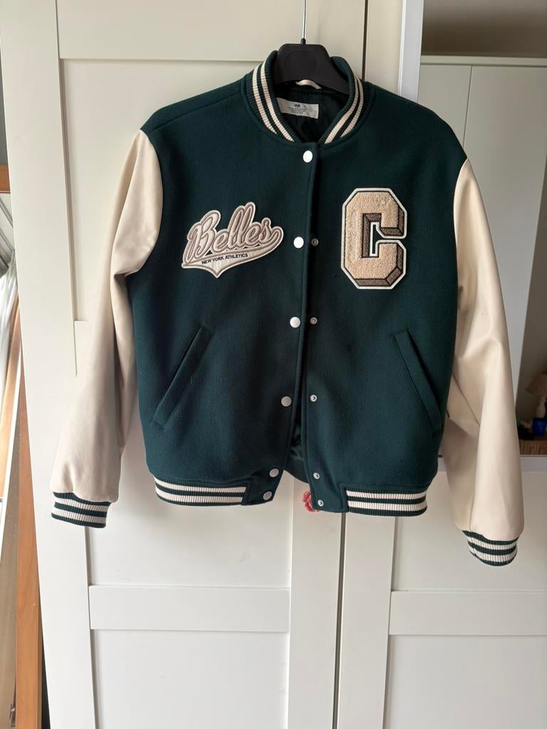 H&M Baseball jack zgan, Ophalen of Verzenden, Zo goed als nieuw, Jas