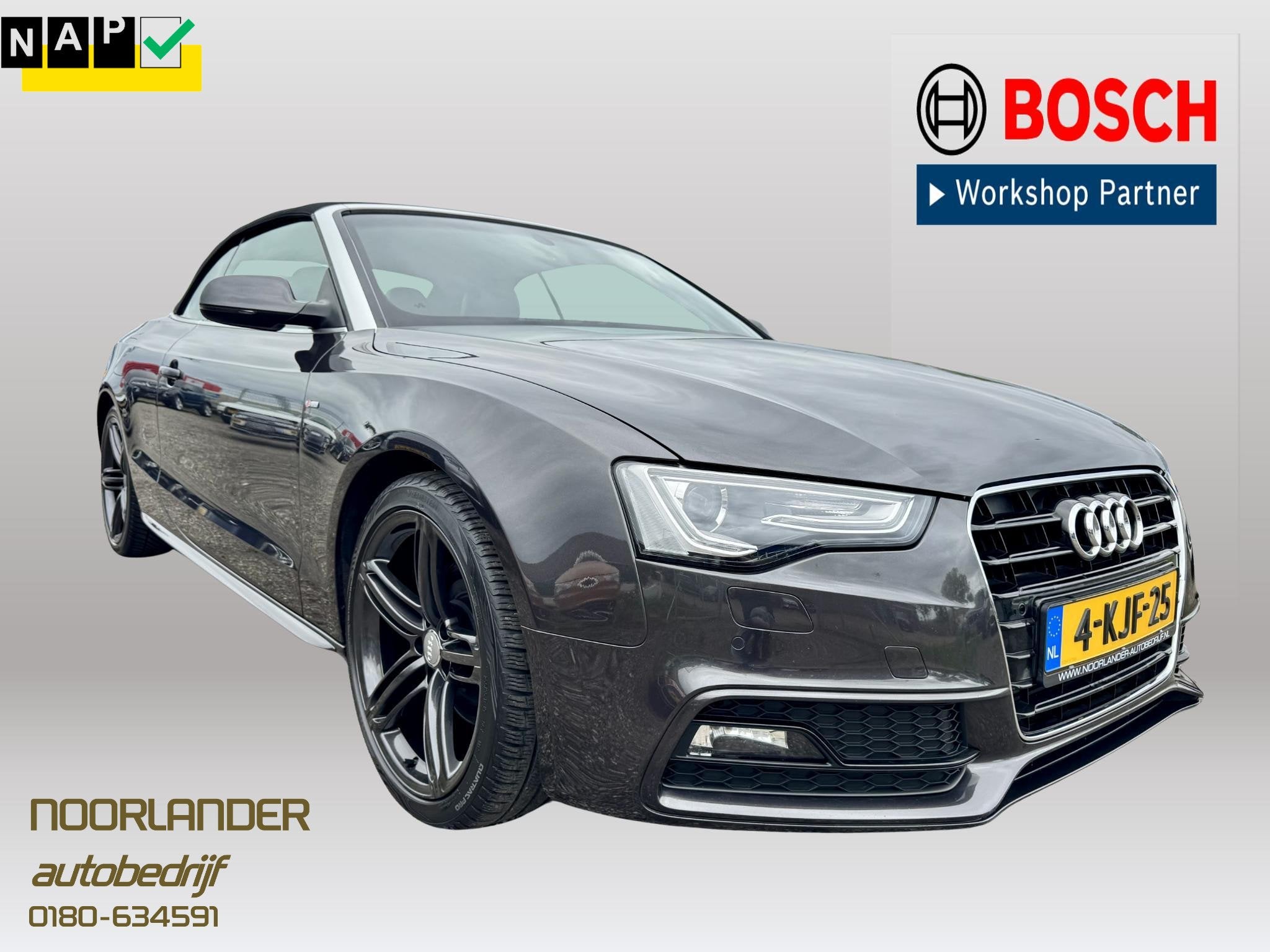 Audi A5 Cabriolet 1.8 TFSI Pro Line S | Automaat| Nekverwarm, Auto's, Audi, Dealer onderhouden, Gebruikt, 4 cilinders, Cabriolet