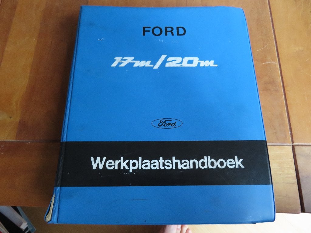 NL werkplaats handboek Ford 17M, Ford 20M 1967 +aanvullingen, Ophalen of Verzenden