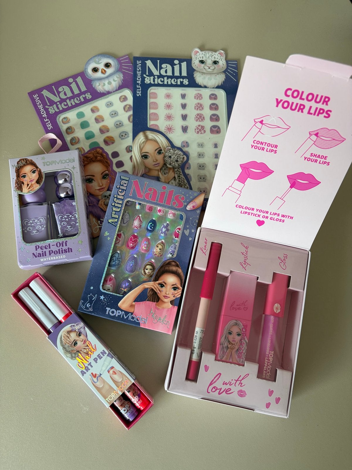 TOPModel Make-up en Nagel Set - Nieuw, Lippen, Nieuw, Ophalen of Verzenden, Make-up