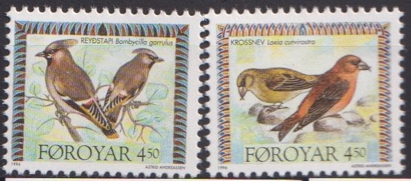 Faeröer 1996 Vogels, Verzenden, Postfris, Dier of Natuur