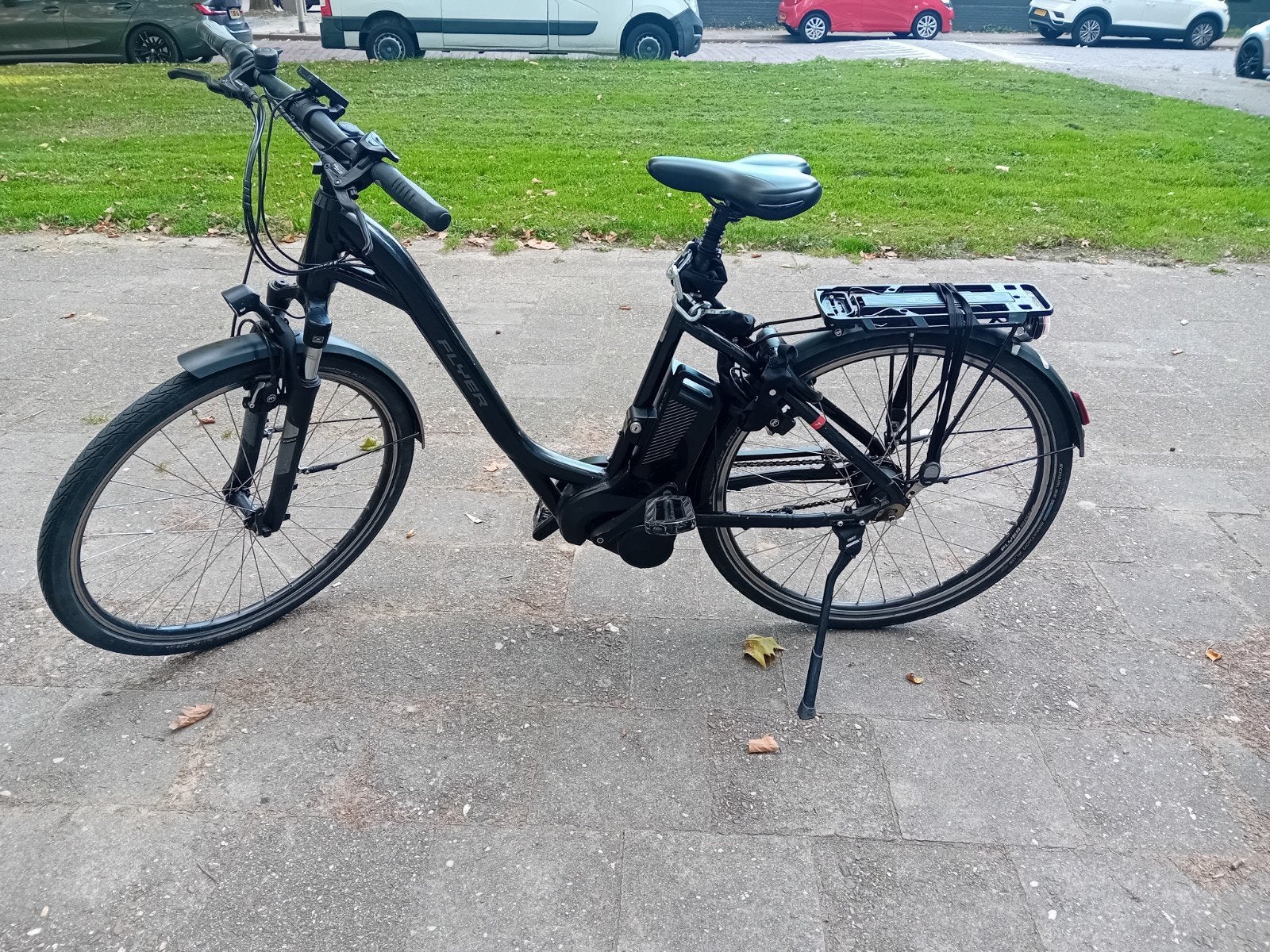 Flyer elektrische fiets - Zo goed als nieuw, Zo goed als nieuw, 51 tot 55 cm, 50 km per accu of meer, Ophalen