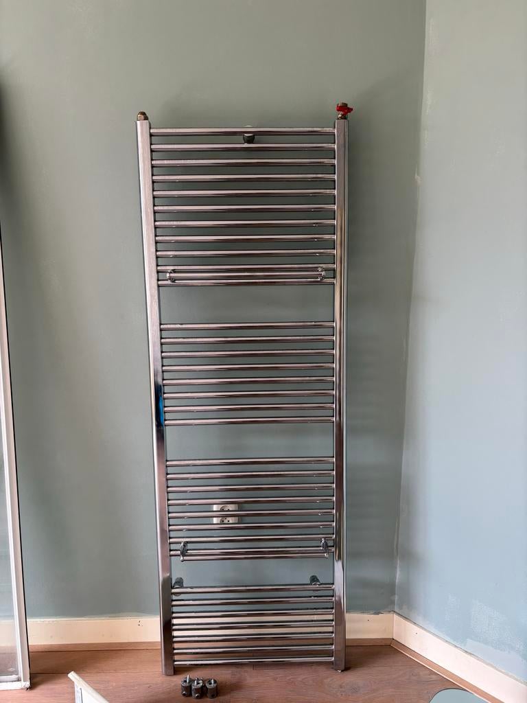 Chromen handdoekradiator voor badkamer, Doe-het-zelf en Verbouw, Verwarming en Radiatoren, Ophalen, Radiator, Minder dan 60 cm