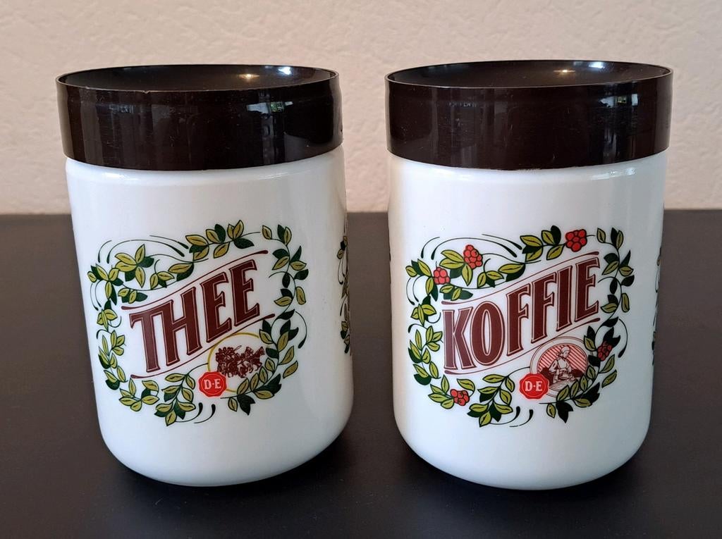 DE voorraadpotten thee en koffie, Ophalen, Zo goed als nieuw