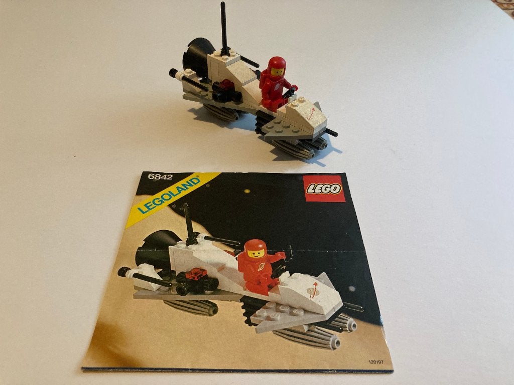 Lego 6842 Small Space Shuttle Craft (1981), Gebruikt, Lego, Inclusief instructies, Ophalen of Verzenden