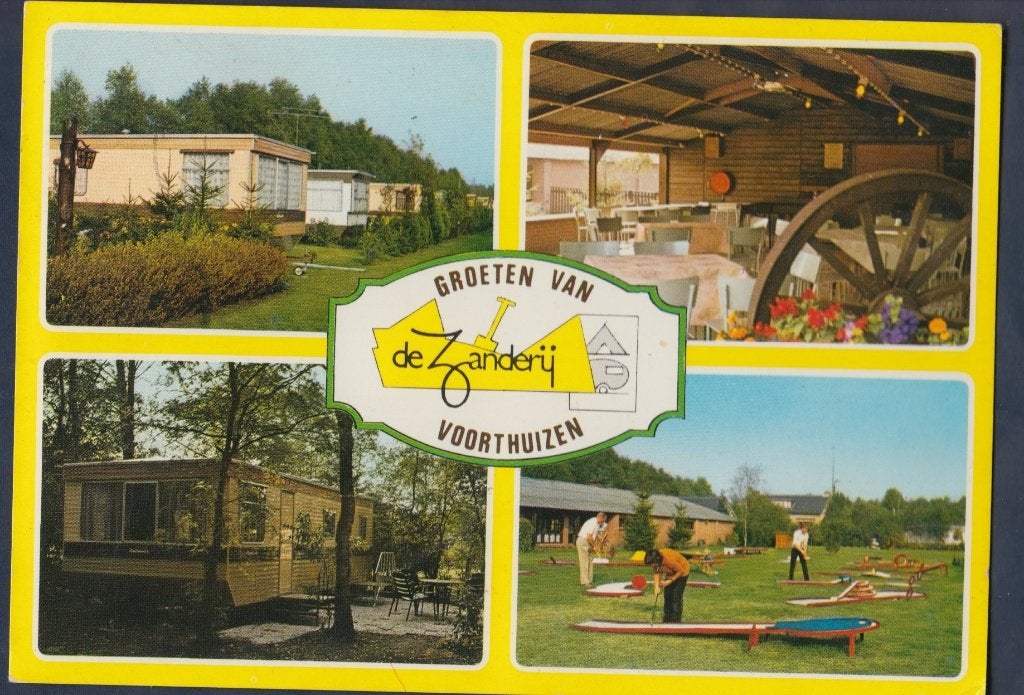 Voorthuizen De Zanderij Camping Recr. centrum 1983 gelopen, Verzenden, 1980 tot heden, Gelopen, Gelderland
