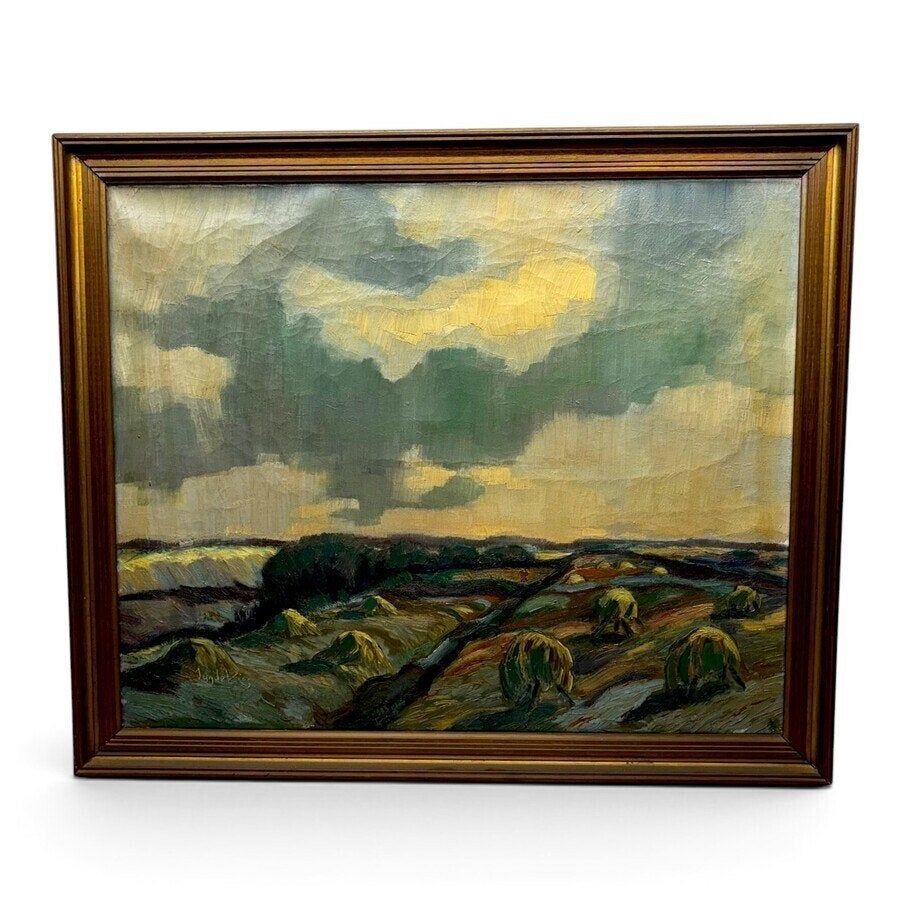 Jan Murk de Vries (1919–2015) - Terschelling Oost, 1946, Antiek en Kunst, Nederlandse school, Doek, Ophalen of Verzenden, Landschap